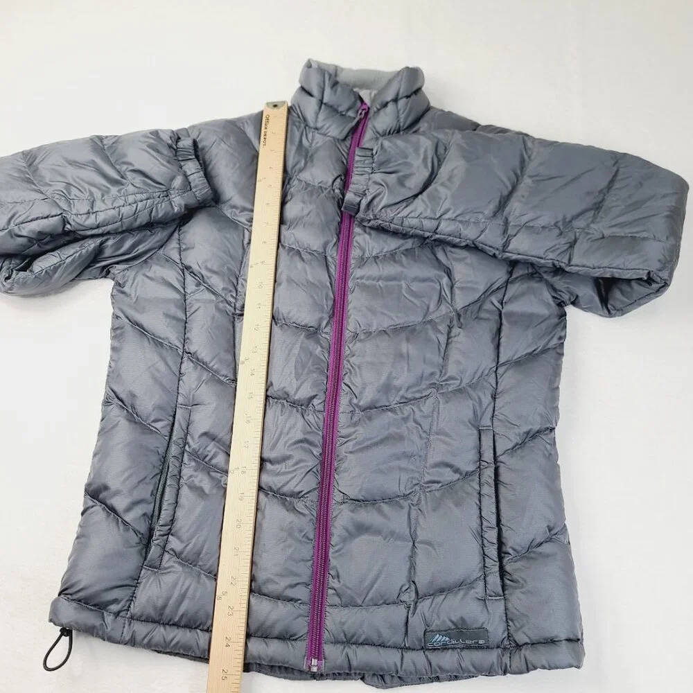 Cordillera Women's Gray Purple Mock Neck Insulated Padded Snow‎ Puffer Jacket M